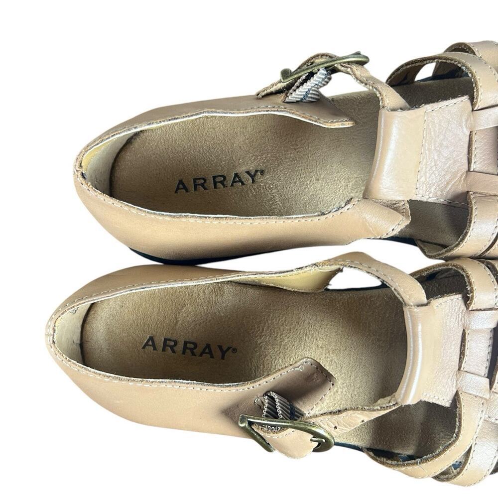 Array Aruba gladiator shoes. Leather uppers‎ beige Closed toe size 7 - Picture 7 of 9